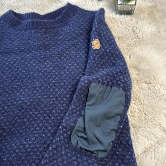 Fjallraven Ovik Nordic Sweater Womens Blue - Picture 5 of 16